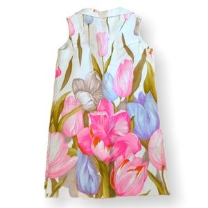 💐 Tori Richard Beautiful Tulips Vintage Dress 16